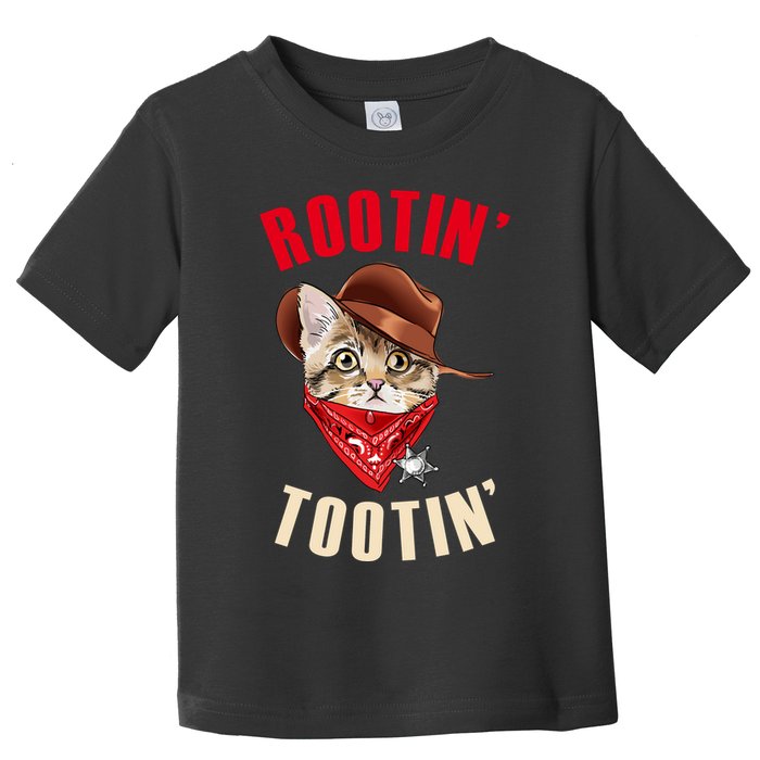 Rootin' Tootin' Cowboy Cat Meme Toddler T-Shirt