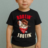 Rootin' Tootin' Cowboy Cat Meme Toddler T-Shirt