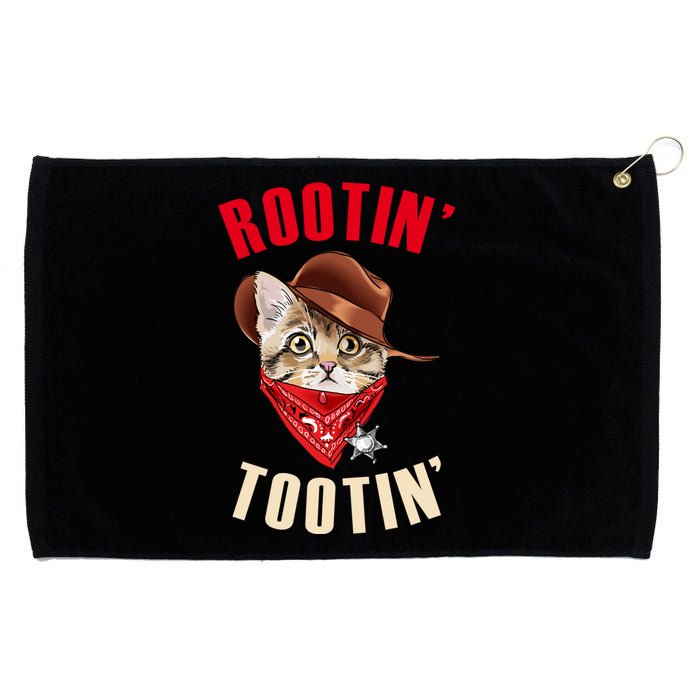 Rootin' Tootin' Cowboy Cat Meme Grommeted Golf Towel