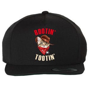 Rootin' Tootin' Cowboy Cat Meme Wool Snapback Cap