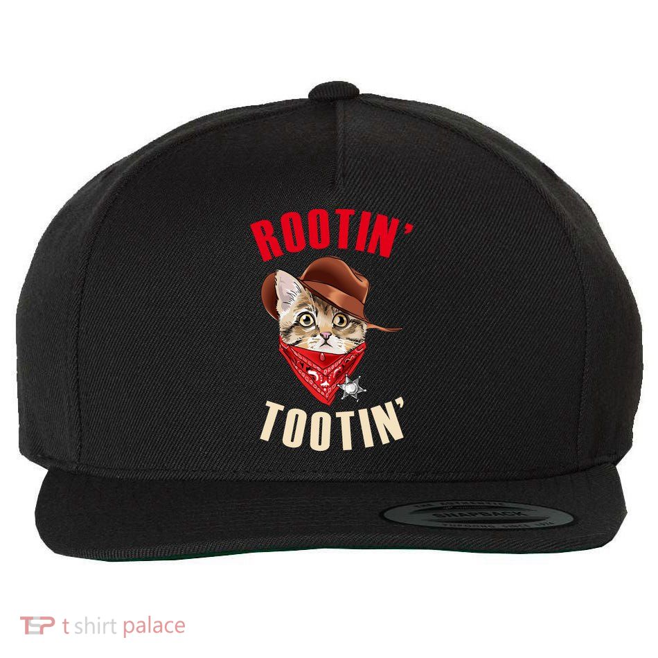 Rootin' Tootin' Cowboy Cat Meme Wool Snapback Cap