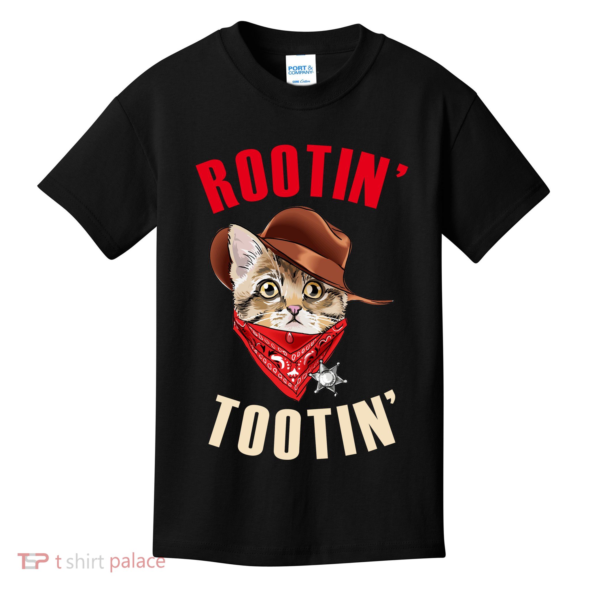 Rootin' Tootin' Cowboy Cat Meme Kids T-Shirt