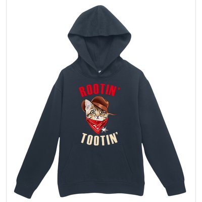 Rootin' Tootin' Cowboy Cat Meme Urban Pullover Hoodie