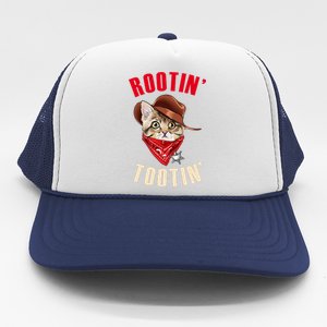 Rootin' Tootin' Cowboy Cat Meme Trucker Hat