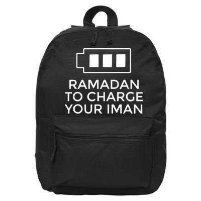Ramadan To Charge Your Iman Gift For Ramadan Mubarak 16 in Basic Backpack