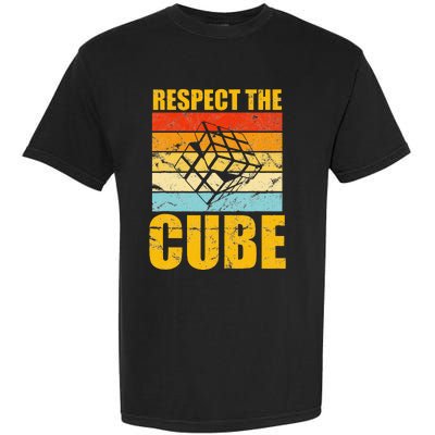 Respect The Cube Puzzle Speed Cubing Garment-Dyed Heavyweight T-Shirt