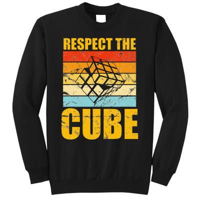 Respect The Cube Puzzle Speed Cubing Sweatshirt