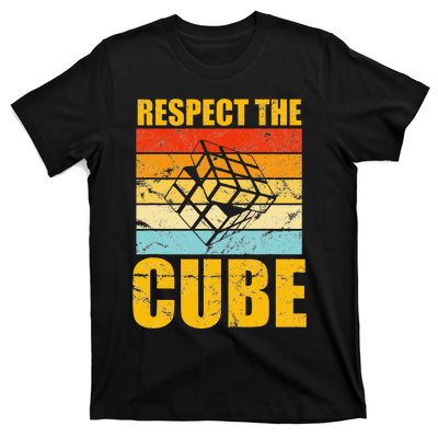 Respect The Cube Puzzle Speed Cubing T-Shirt