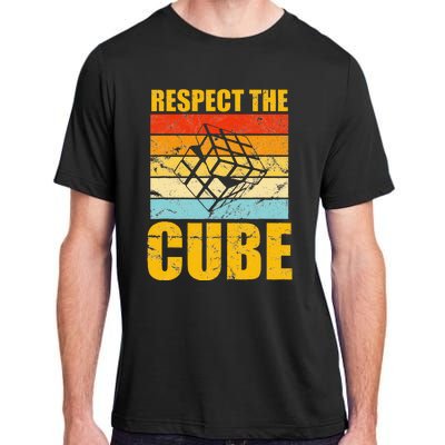 Respect The Cube Puzzle Speed Cubing Adult ChromaSoft Performance T-Shirt