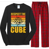 Respect The Cube Puzzle Speed Cubing Long Sleeve Pajama Set