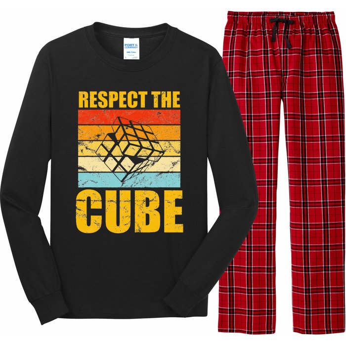 Respect The Cube Puzzle Speed Cubing Long Sleeve Pajama Set