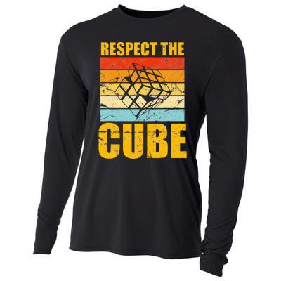 Respect The Cube Puzzle Speed Cubing Cooling Performance Long Sleeve Crew