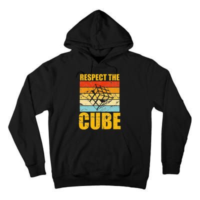 Respect The Cube Puzzle Speed Cubing Tall Hoodie