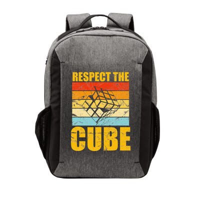 Respect The Cube Puzzle Speed Cubing Vector Backpack