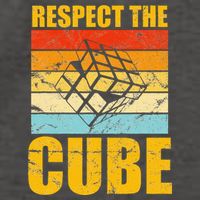 Respect The Cube Puzzle Speed Cubing Vector Backpack