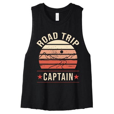 Road Trip Captain Women's Racerback Cropped Tank