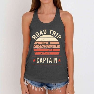 Road Trip Captain Women's Knotted Racerback Tank