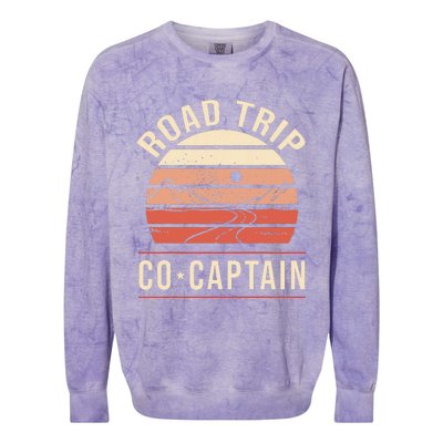 Road Trip Co Captain Road Trip Colorblast Crewneck Sweatshirt