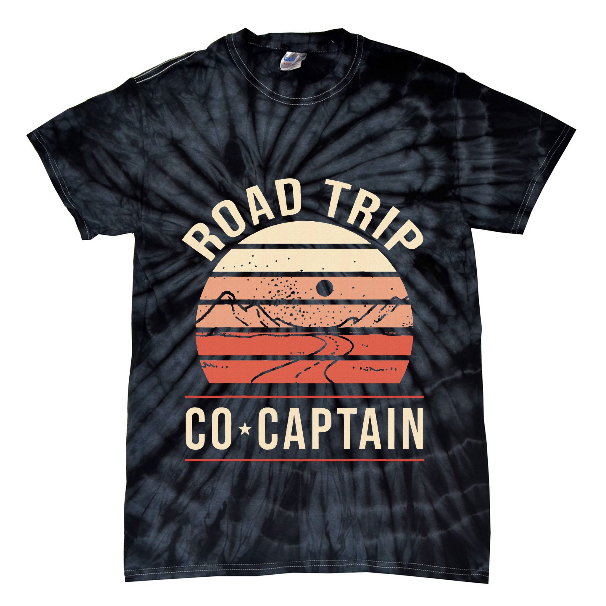 Road Trip Co Captain Road Trip Tie-Dye T-Shirt