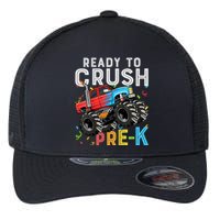 Ready To Crush Prek First Day Of Preschool Monster Truck Flexfit Unipanel Trucker Cap