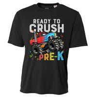 Ready To Crush Prek First Day Of Preschool Monster Truck Cooling Performance Crew T-Shirt