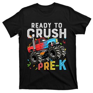 Ready To Crush Prek First Day Of Preschool Monster Truck T-Shirt