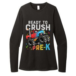 Ready To Crush Prek First Day Of Preschool Monster Truck Womens CVC Long Sleeve Shirt