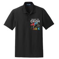 Ready To Crush Prek First Day Of Preschool Monster Truck Dry Zone Grid Polo