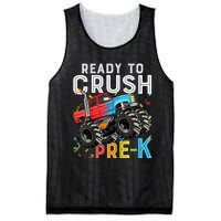 Ready To Crush Prek First Day Of Preschool Monster Truck Mesh Reversible Basketball Jersey Tank