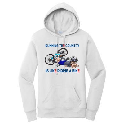 Running The Country Is Like Riding A Bike Women's Pullover Hoodie