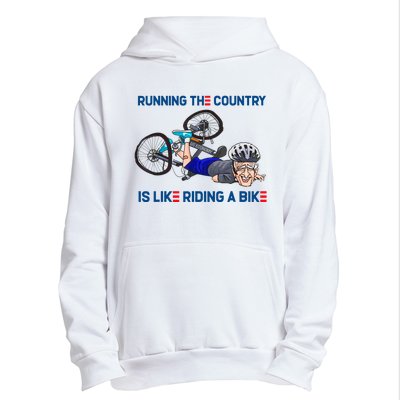 Running The Country Is Like Riding A Bike Urban Pullover Hoodie