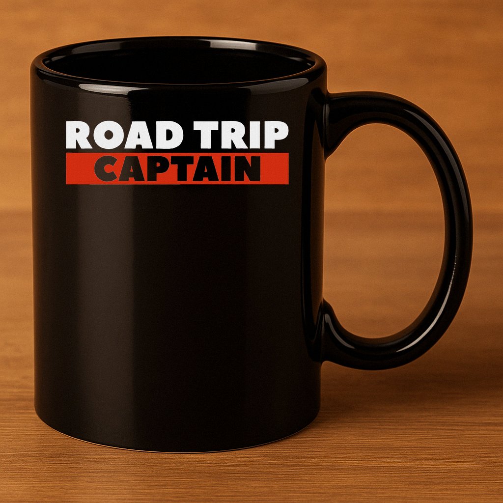 Road Trip Captain Summer Travel Adventure Lover 11oz C Handle Ceramic Mug