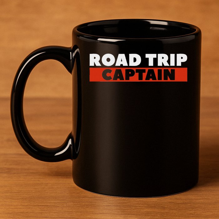 Road Trip Captain Summer Travel Adventure Lover 11oz C Handle Ceramic Mug