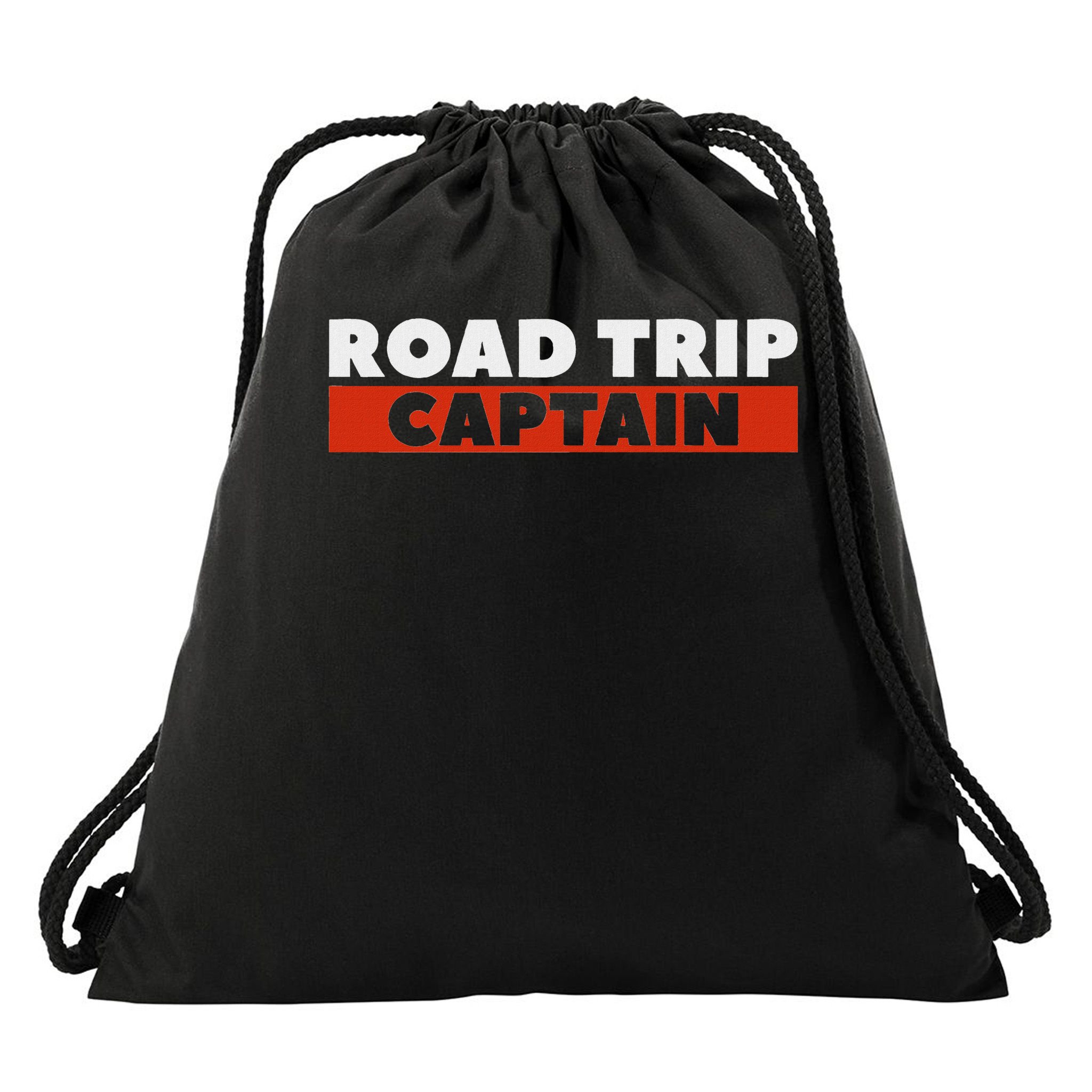 Road Trip Captain Summer Travel Adventure Lover Drawstring Bag