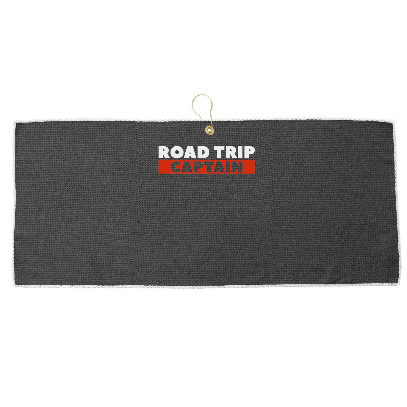 Road Trip Captain Summer Travel Adventure Lover Large Microfiber Waffle Golf Towel