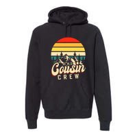 Retro The Cousin Crew Wilderness Camping Addiction Premium Hoodie