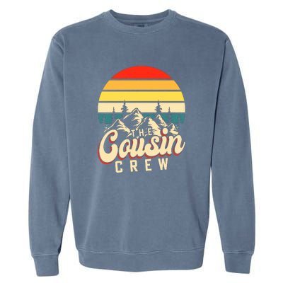 Retro The Cousin Crew Wilderness Camping Addiction Garment-Dyed Sweatshirt