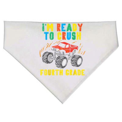 Ready To Crush 4th Grade Monster Truck First Day School Boy USA-Made Doggie Bandana