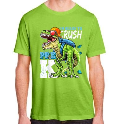 Ready To Crush PreK T Rex Dinosaur Back To School Boy Gift Adult ChromaSoft Performance T-Shirt