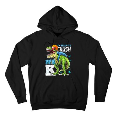 Ready To Crush PreK T Rex Dinosaur Back To School Boy Gift Hoodie