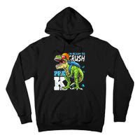 Ready To Crush PreK T Rex Dinosaur Back To School Boy Gift Tall Hoodie