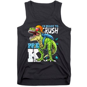 Ready To Crush PreK T Rex Dinosaur Back To School Boy Gift Tank Top