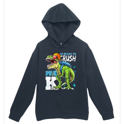 Ready To Crush PreK T Rex Dinosaur Back To School Boy Gift Urban Pullover Hoodie