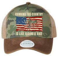 Running The Country Is Like Riding A Bike Legacy Tie Dye Trucker Hat