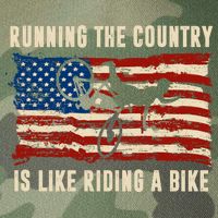 Running The Country Is Like Riding A Bike Legacy Tie Dye Trucker Hat