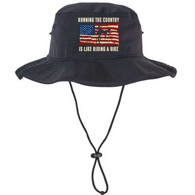 Running The Country Is Like Riding A Bike Bucket Hat