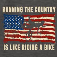 Running The Country Is Like Riding A Bike Vector Backpack