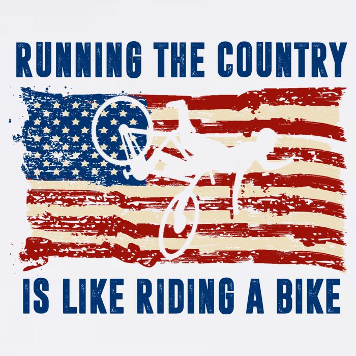 Running The Country Is Like Riding A Bike Garment-Dyed Sweatshirt