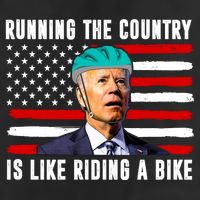 Running The Country Is Like Riding A Bike Funny Biden 15oz Campfire Ceramic Mug