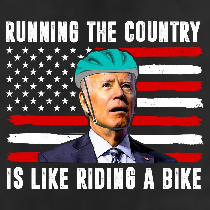 Running The Country Is Like Riding A Bike Funny Biden 15oz Campfire Ceramic Mug